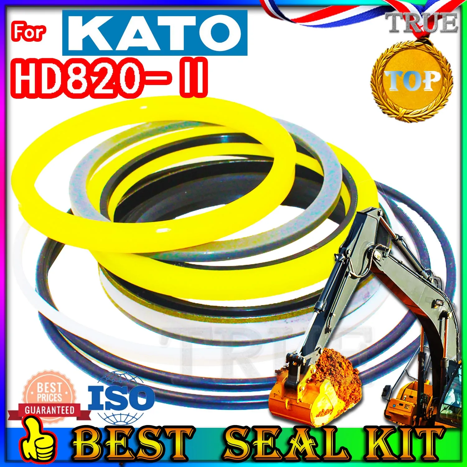 

For KATO HD820-Ⅱ Oil Seal Excavator Repair Kit Boom Bucket Arm Hydraulic Cylinder HD820 Ⅱ nok skf High Quality Motor Pump nok