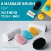 Shower Brush Black Hair Comb Scalp Massagers Round Comb Women Men Hair Scalp Shower Wash Clean Hair Tool 3