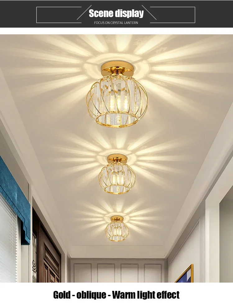 Glass Aisle Ceiling Light Fixtures for Corridor Balcony Ceiling Lampshade E27 Dining Room Chandelier Decoration Novelty Design