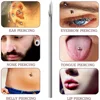 Blue Genie 10/100pcs Body Piercing Needles 14G 16G 18G Stainless Steel Disposable Ear Nose Navel Nipple Lip Piercing Needle 3