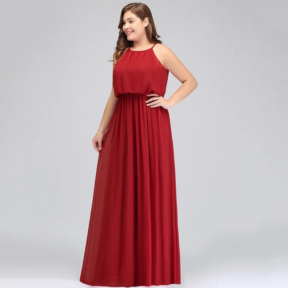 

Платье-Макси женское вечернее без рукавов, из шифона