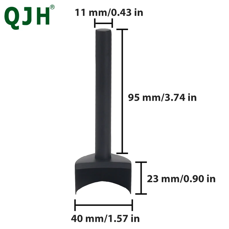QJH 가죽 V 펀치 펀치 V 자형 가죽 공예 펀치 도구, 벨트 테일 도마 가죽 펀치 커터 도구 펀치 프로세서
