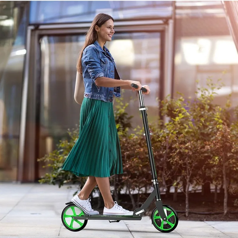 Foldable Scooter for Kid Teen Adult All Iron 200mm Big Wheel City To Work Campus Foot