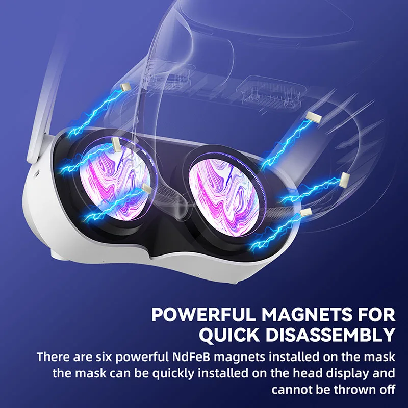 Hibloks VR Face Cover 4 Facial Interface With Radiator Cool Mask Widen Face Pad