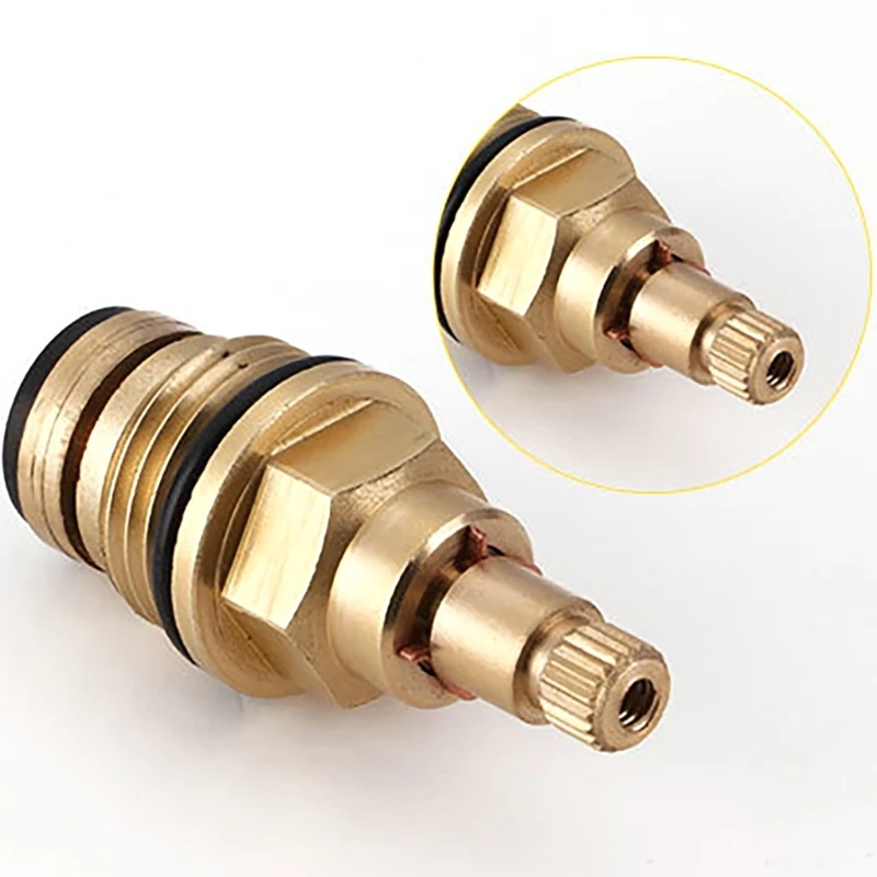 Brass Slow Opening Spool Replacement Faucet Hot And Cold Water Spool Faucet Cartridge Valves Repair Parts