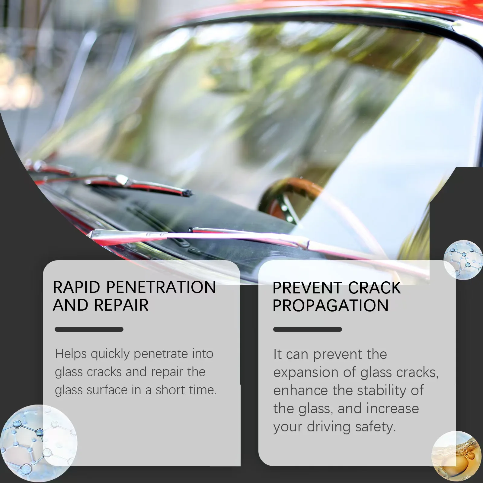 Car Glass Scratch Repair Fluid Agent Set Windscreen Window Glass Nano Scratch Crack CrackResin Repair Agent Tools Auto Accessory 4