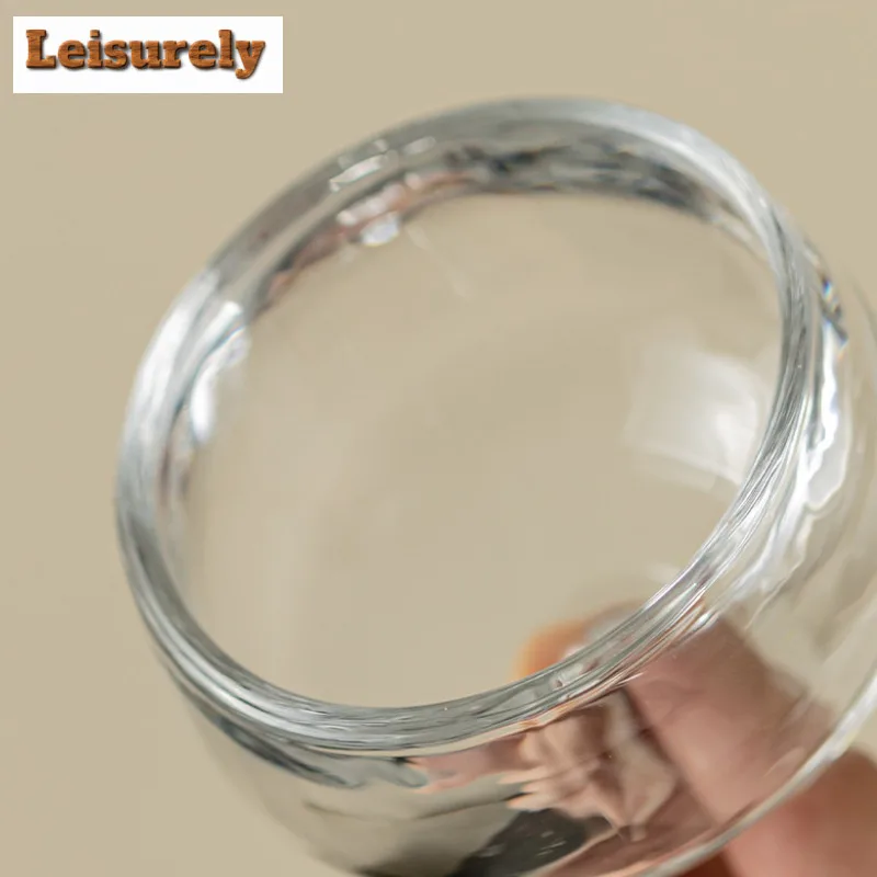 60ml Crystal Glass Cup Creative Pressure-resistant Non-pourable Cup Insulated Master Cup Resistant Small Tea Wine Cup Drinkware