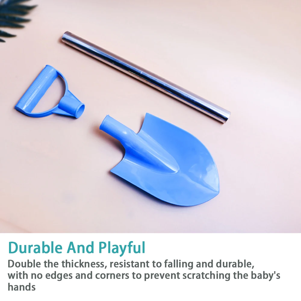Kids Beach Shovel 56cm Stainless Steel Pointed Shovel Toy Summer Accessories for Beach Thickened Play Beach Outdoor Toys Gift 4
