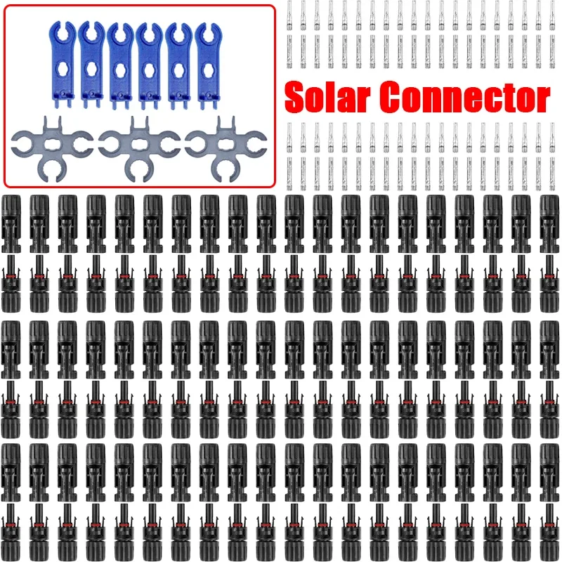태양광 PV 커넥터 Y/T 타입, PV/MC 케이블용 브랜치 커넥터 키트, 배터리 모듈, 2.5mm, 4mm, 6mm ², 30A, 1000V, 3, 4, 5, 6, 7 웨이