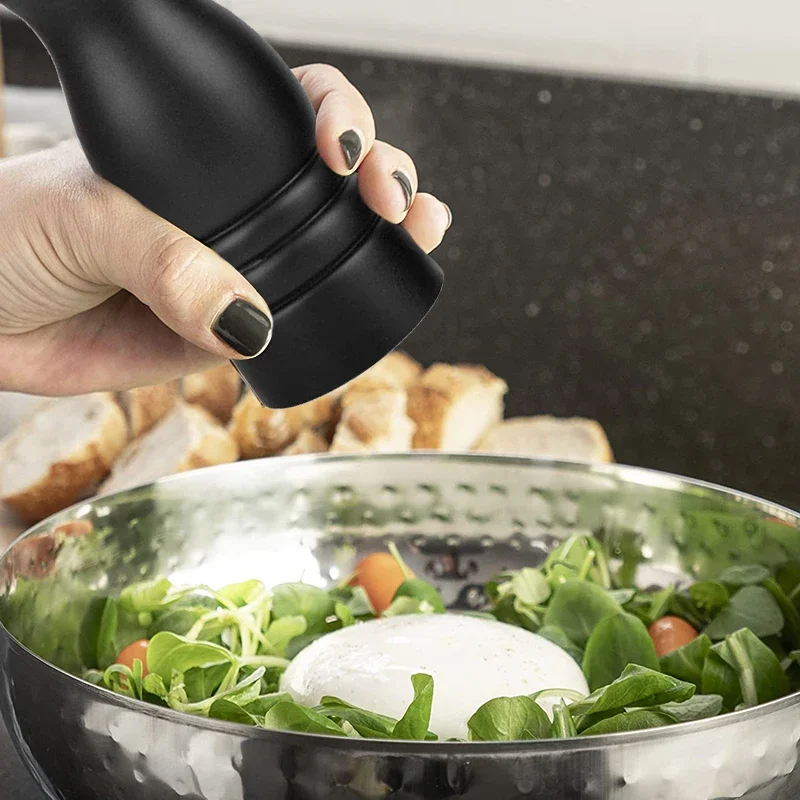 Creative Grinder Black Pepper Mill Dutch Wood Tools Kitchen Cooking BBQ Tools  Grinding Seasoning Bottle  Salt Mills Tools