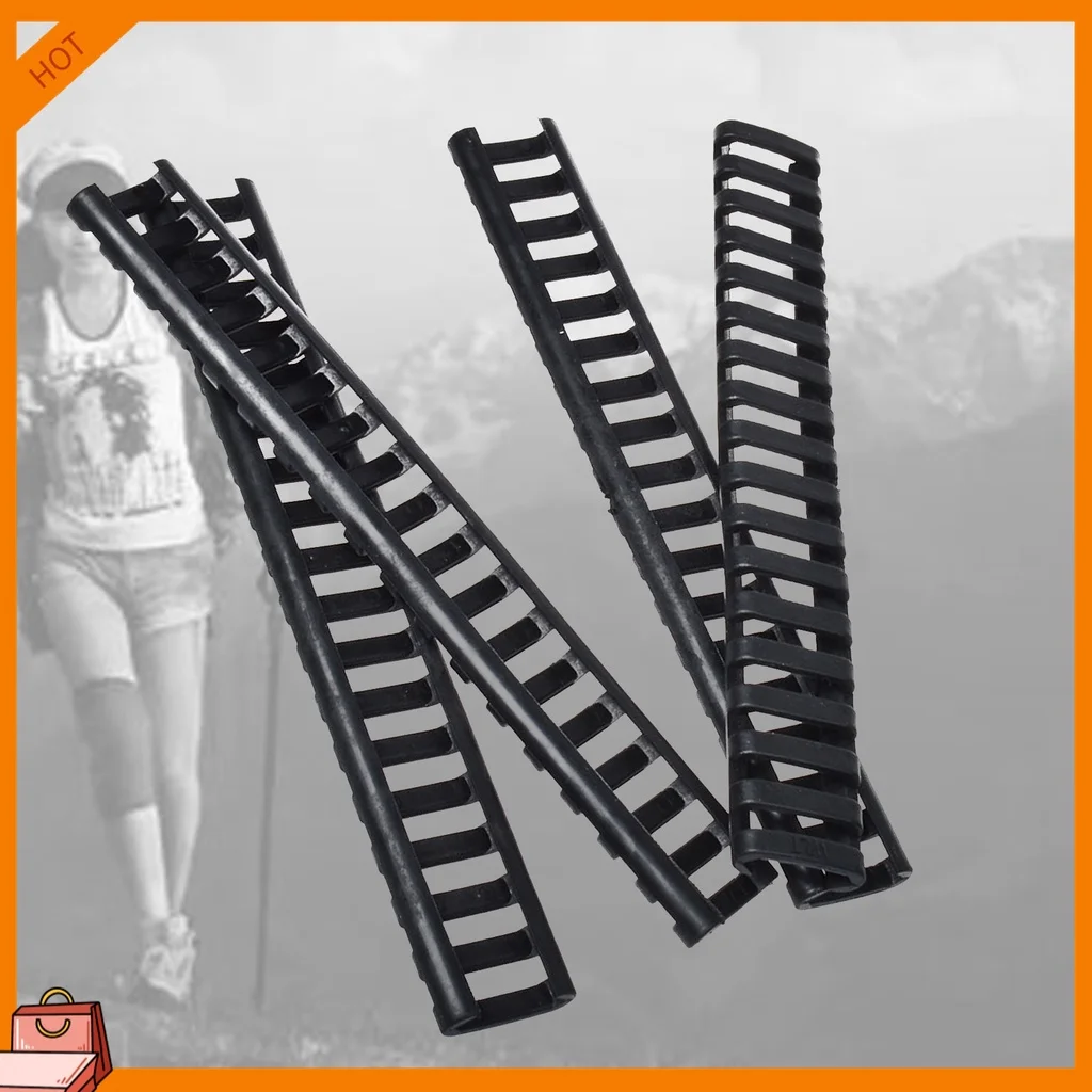 4-Pack Black Heat Resistant Rifle Handguard Protector Rubber Ladder Rail Cover Weaver Picatinny Rail toy Airsoft Guns Hunting CS