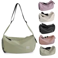 Solid Color Dry Wet Separation Bags Large Capacity Yoga Sports Chest Bag Wear-resistant with Pockets Zipper for Outdoor Football 2