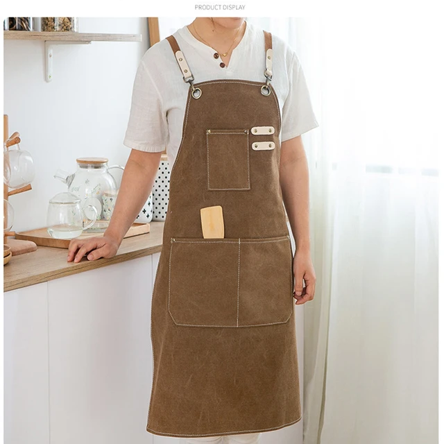 Delantal De Cocina Para Chef De Restaurante, Mandil De Trabajo, Uniforme  Para Tienda, Cafés, Manicuristas, Parrilla, Bar, Ideal Para Hombre Y Mujer,  Tendencia, Novedad - Delantales - AliExpress