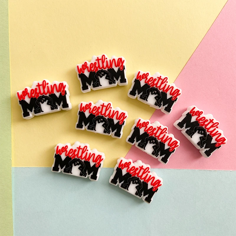 10pcs Baby Silicone Wrestling Mom Beads Food Grade Chewing Teeth Beads DIY Pacifier Necklace Accessories Baby Gifts
