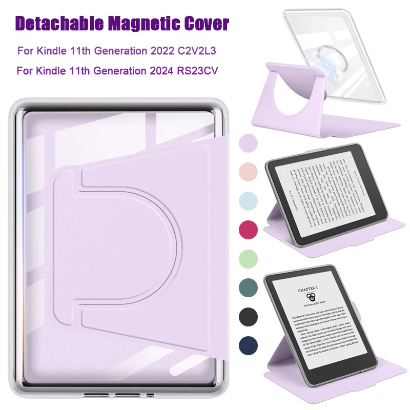 Premium 360° Rotating Protective Case with Detachable Magnetic Smart Cover