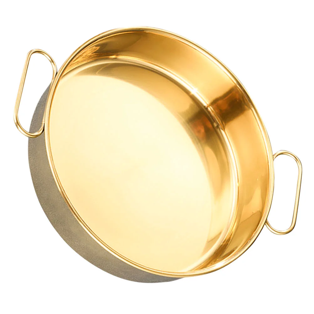 

Stainless Steel Steaming Dish Cold Noodle Plate Steamed Tray Steaming Tray with Double Handle