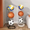 2/3/4/5Layers Basketball Storage Rack Indoor Children Balls Placed Rack Football Volleyball Basketball Holder Balls Metal Stand 2