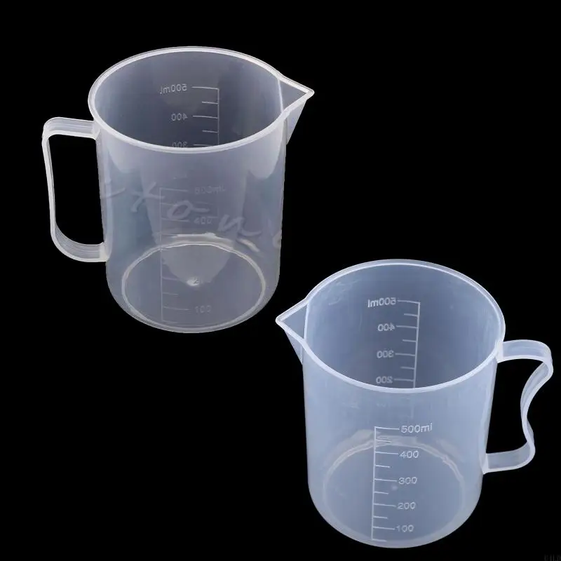 U4LD 16.9oz Measuring Cups Pouring Cups Reusable Dishwasher-Safe for Measure & Mix Paint Resin Epoxy Cooking