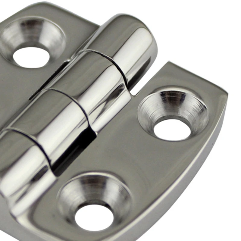 Stainless Polished Boat Deck Door Marine Butt Flush Hinge 38 x 40mm