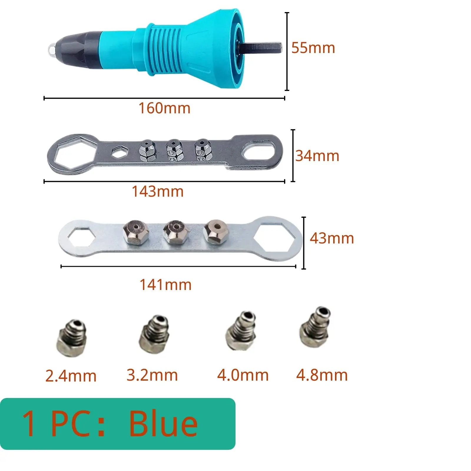 ONEVAN 1200W pistolet à rivets électrique sans brosse sans fil 588N.M