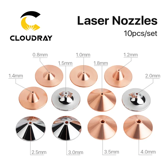 Cloudray 10PCS Raytools Dia.32mm H15 Caliber 0.8-6.0 Single/Double Layers Welding Laser Nozzles for Fiber Cutting CNC Machine 6