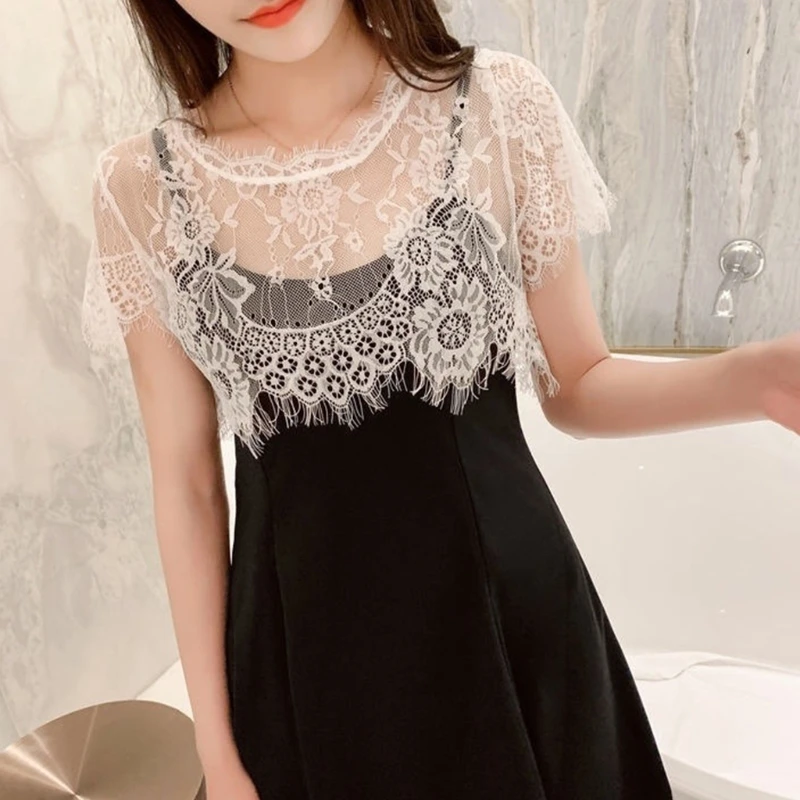

Women False Collar Lace Collar Detachable Shirt Neck Bottoming Shirt Cover