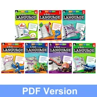 Children 180 Days of Language Level K- 6 Build Grammar Skills Reading Comprehension Skills Practice Workbook for Kid 1