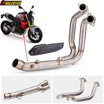 For BMW F900R F900XR 2020-2023 Motorcycle Exhaust Headers Downpipes Collector Muffler Front Link Pipe for F900R F900XR