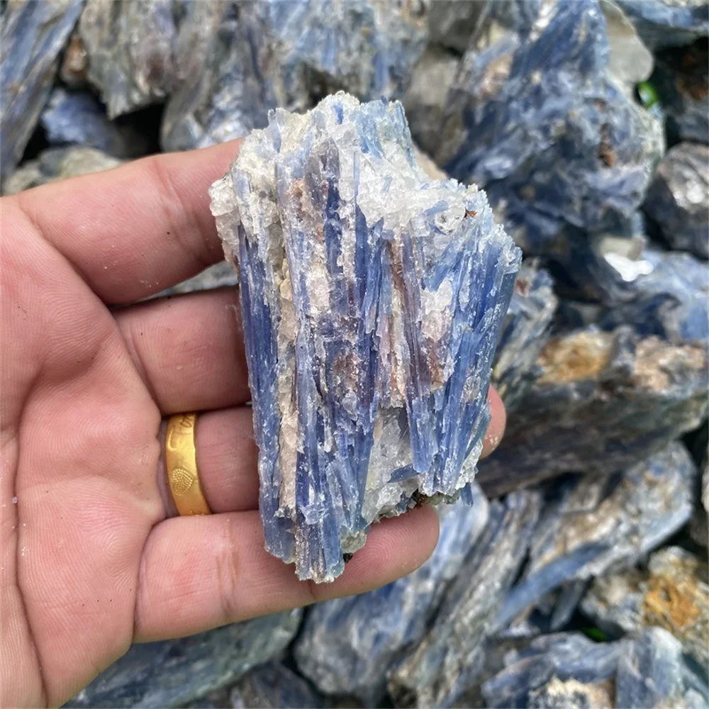 1pc Natural Mineral Kyanite Crystal Specimen Stone Raw Gemstone Chip For Reiki Healing Blue Calcite Collect Jewelry