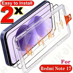 Premium Tempered Glass Screen Protector with Easy Installation (2 - Pack) for Redmi Note 17 Pro 5G (2 Pcs)