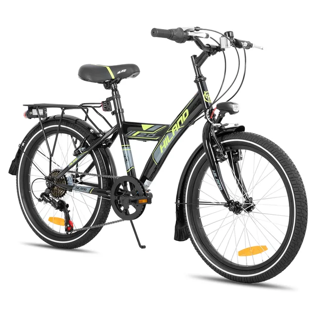 Vélo de montagne pour enfants Hiland 20/24 pouces pour garçons et filles de 6 à 10 ans avec 6 vitesses Shimano 1