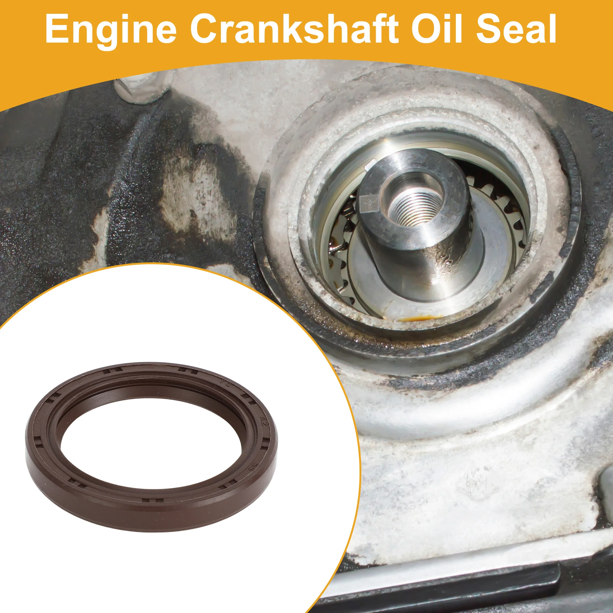 Crankshaft Oil Seal 1 Pc for Chevrolet Cruze 2011-4 Cyl 1.4L No.25193519
