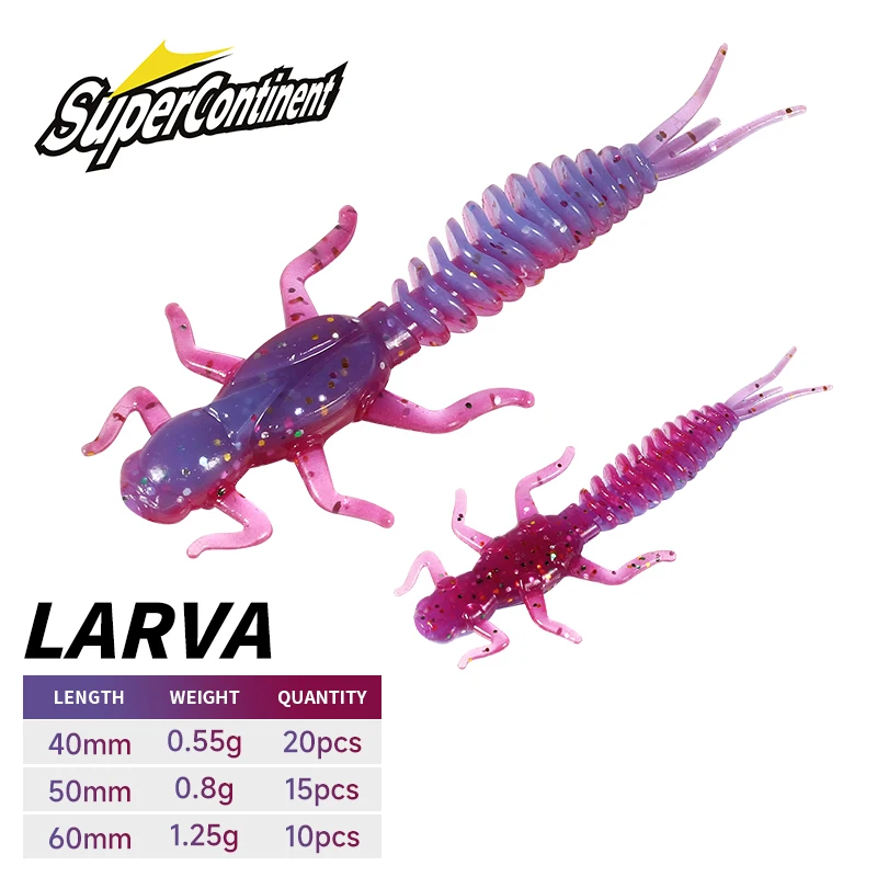 2019New リーチソフトルアーソフトプラスチックルアー幼虫 6 センチメートル/5 センチメートルフローティング淡水スイムベイトシリコーンソフト餌ワーム釣り用