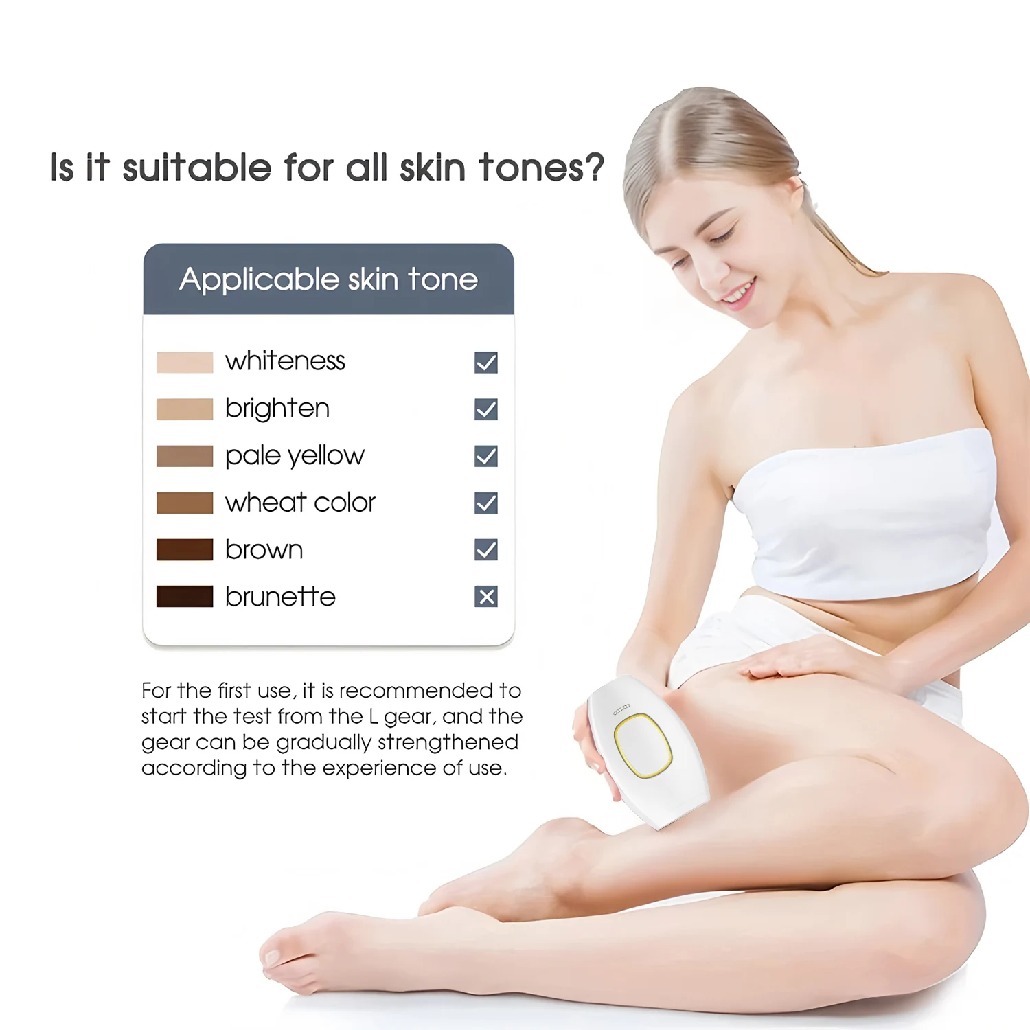 Nouvelle machine d'épilation laser IPL permanente, lisseur, rasoir vibrant pour homme, épilateur laser pour le visage et femme_voghion.com