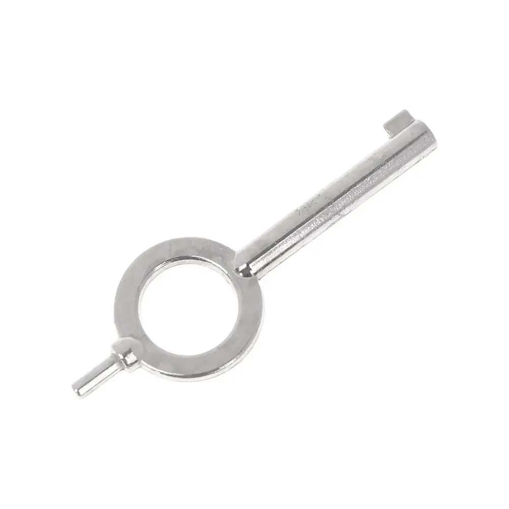 1pcs American Style Universal Flat Key Blank Special Key Handcuffs Lock Zinc Alloy Keychain