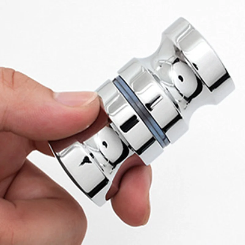 Door Handles Stainless Steel Back-to-Back Glass Door Knob Puller Push Bathroom Shower 3 Types