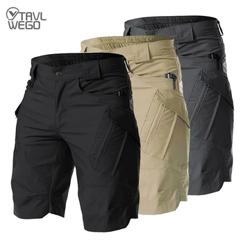 TRVLWEGO Men's Tactical Cargo Shorts Quick Dry Hiking Work Pants with Multi Pockets Leisure Travel Fishing Shorts 1