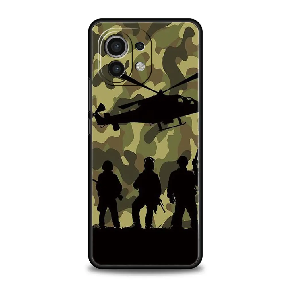 Camouflage Military-Style Soft TPU Phone Case