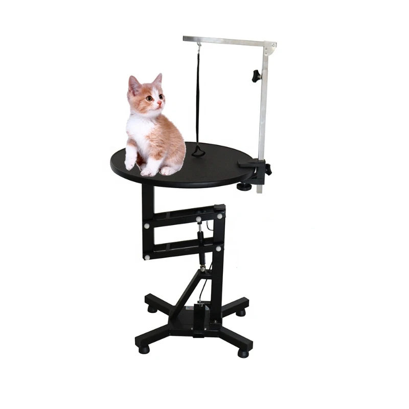 

Customized stainless steel electronic dog accessories pet grooming table hydraulic