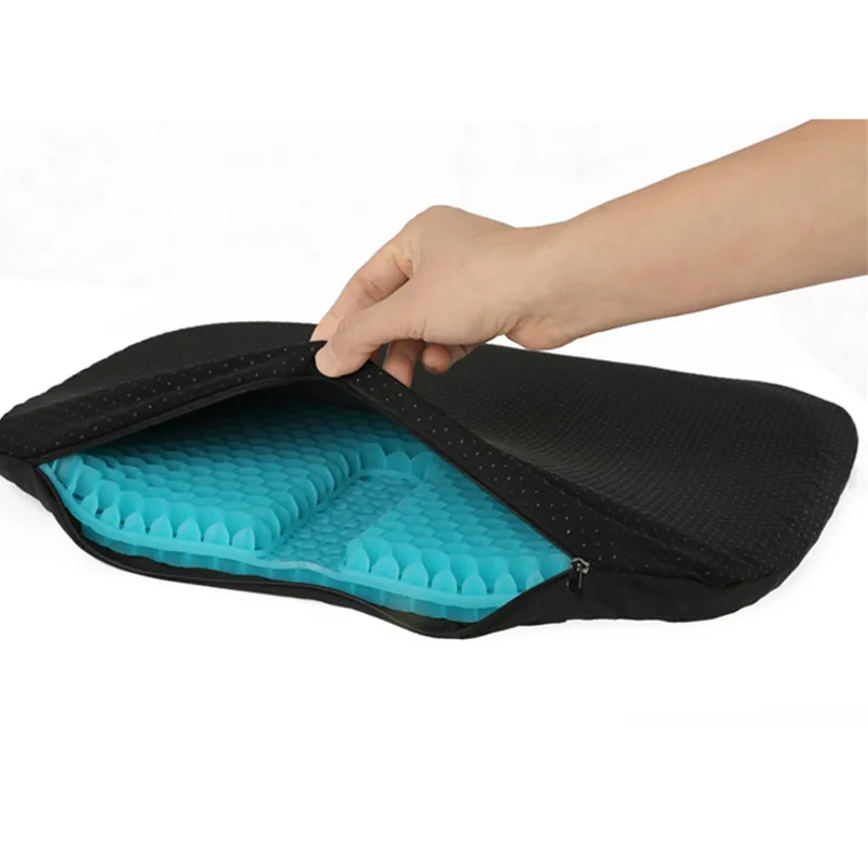 Home New Fully Breathable Egg Gel Cushion Honeycomb Car Seat Cushion Breathable Office Cushion Multifunctional Ice Pad Cool Pad