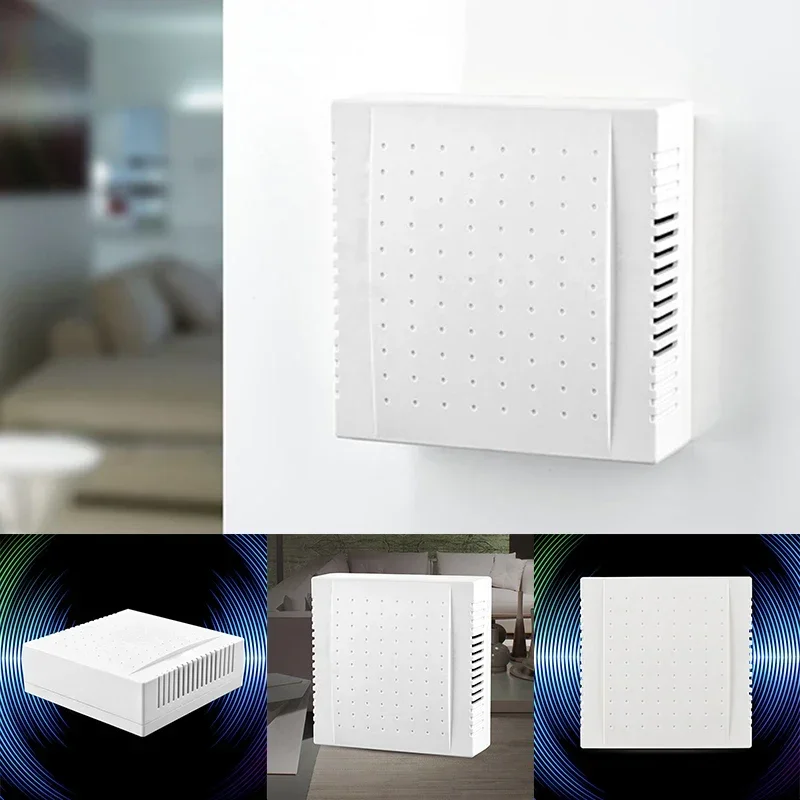 Hotel Door Bell Panel 220V Wired Doorbell Din Don 108x108x36mm Acrylic Panel Chimes Ring for Homes Offices Hotels Wired Doorbell