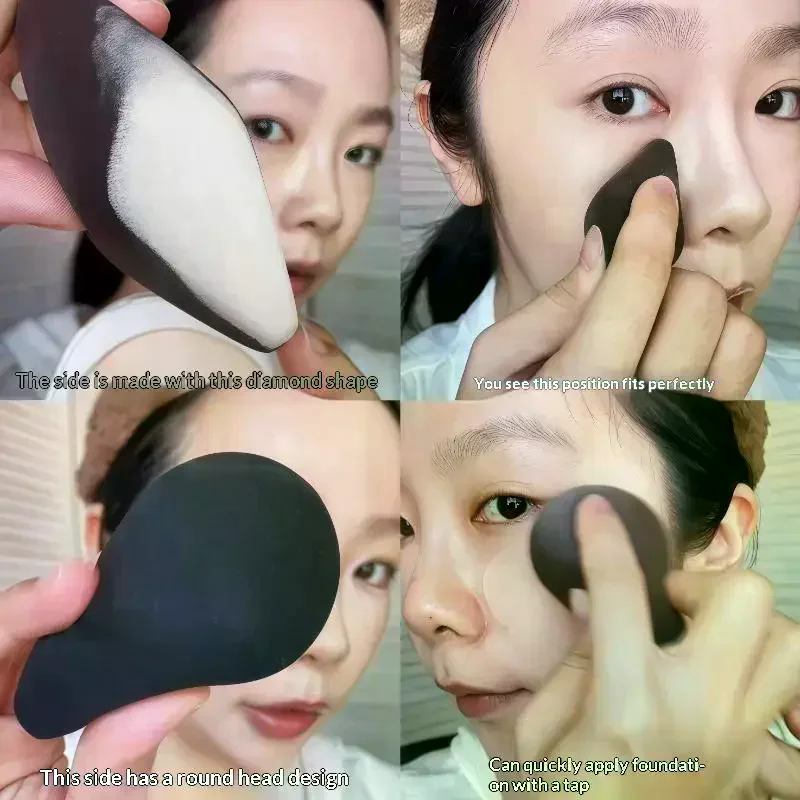 Spugne Dettagliate per il Trucco, Applicatori per Fondotinta in Polvere e Crema, Strumenti Cosmetici per Contorno e Illuminante - immagine 4