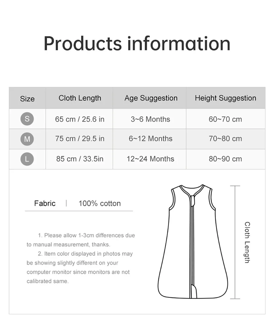 Baby Sleeping Bag 3-24 Months