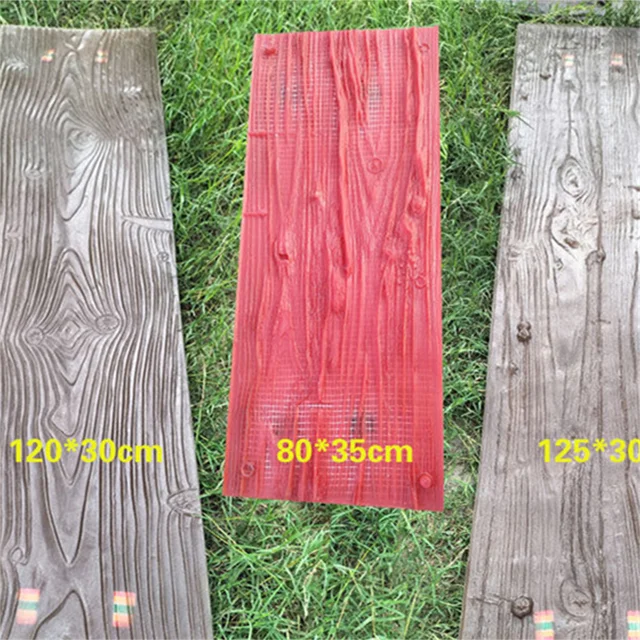 80*35 Cm -Es Utánzat Gumi Fa Gabona Művészet Cement Penész Padló Nyomtatása Beton Kerti Út Járda Földi Dekoráció - Image 5