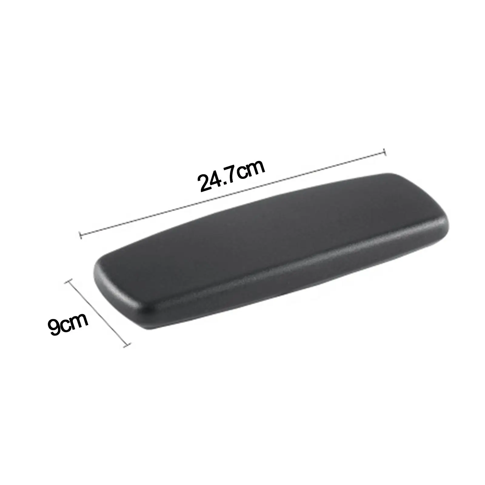 2-Pack PU Leather Armrest Pads - Universal Chair Elbow Support Covers For Office & Home Chairs