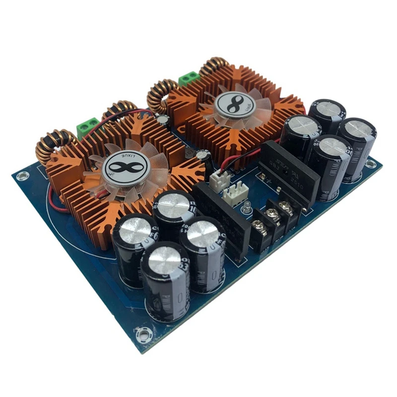 

XH-M254 High Power TDA8954TH Dual Core Digital Amplifier Board With Fan 420Wx2 Audio Amplifier Module Durable Easy Install