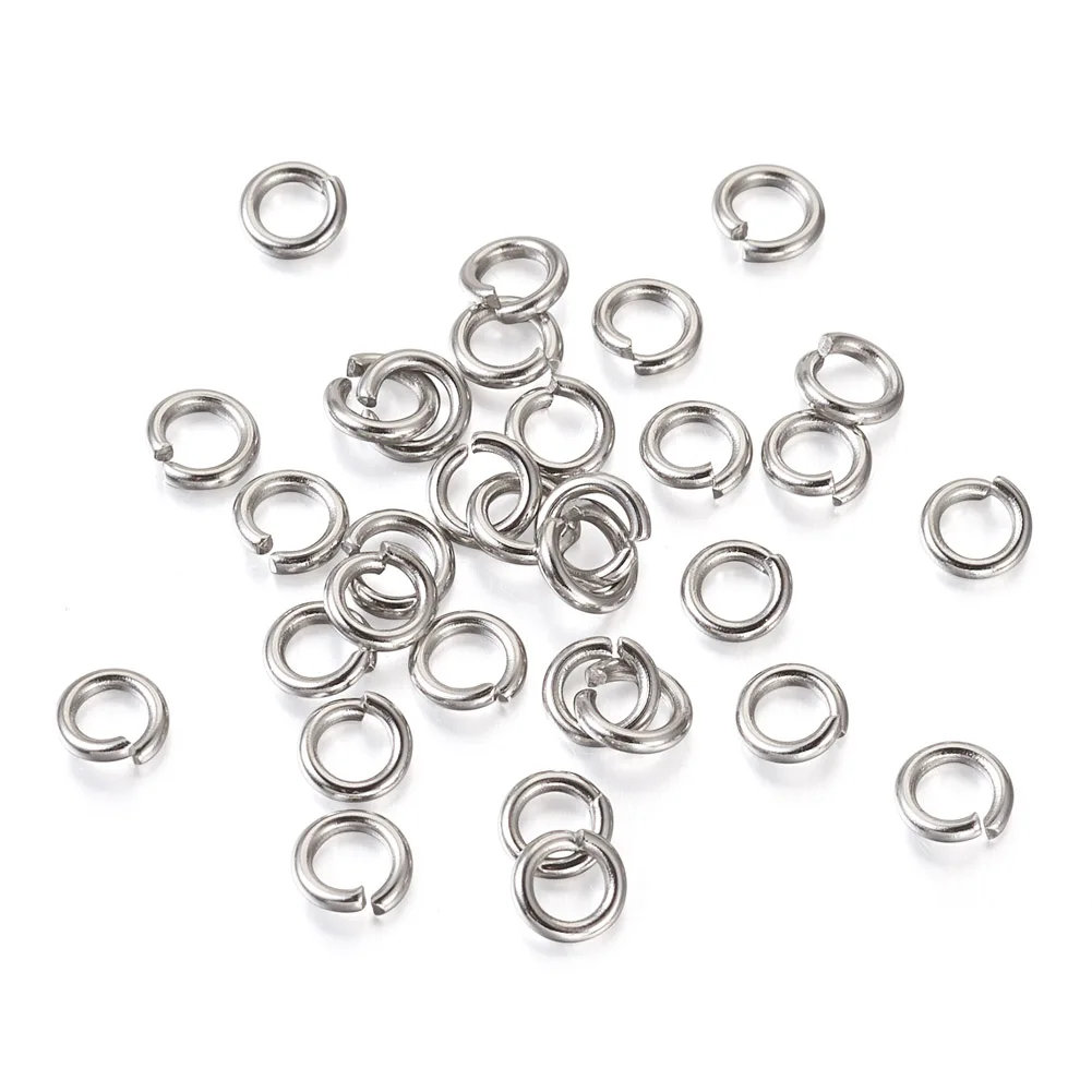  Pandahall 1000Pcs Stainless Steel Open Jump Rings 10mm Round  1.4mm Thick Metal Round Unsoldered Ring Connectors for Chainmail Jewelry  Making