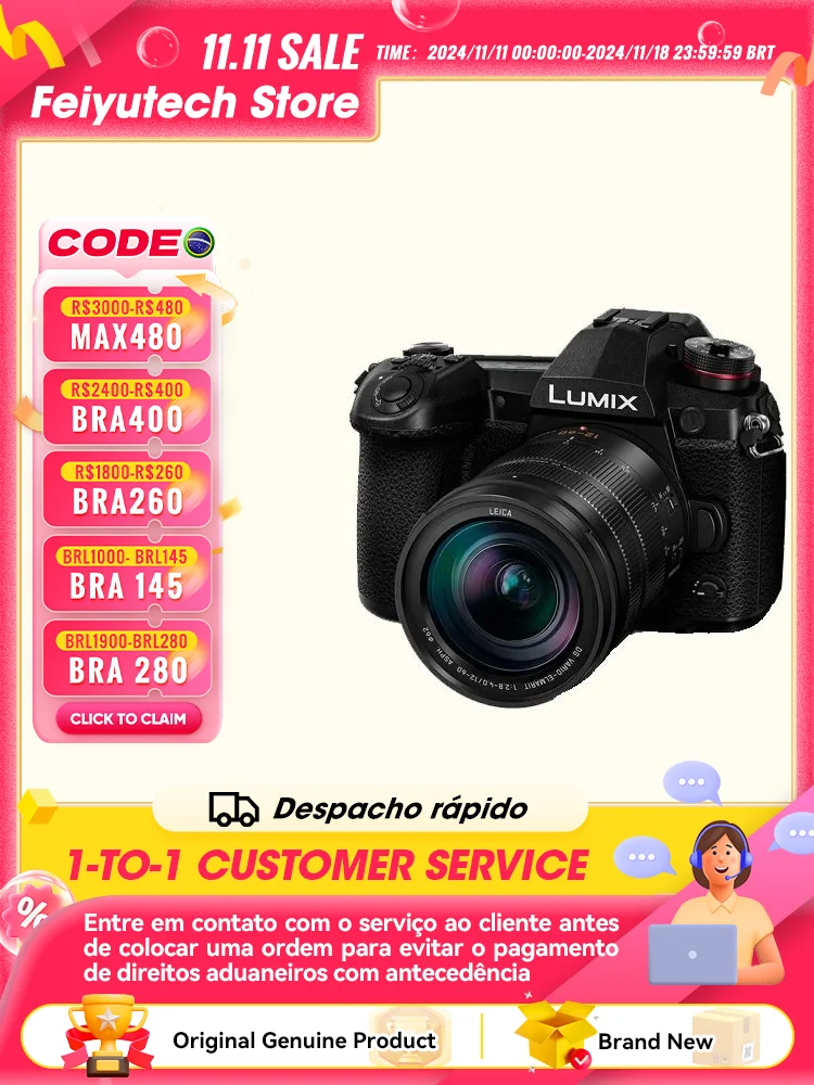 Panasonic LUMIX G9 Mirrorless Camera M4/3 Digital Compact 20.3MP 4K Video 5 Axis Image Stabilizer Professional Photography