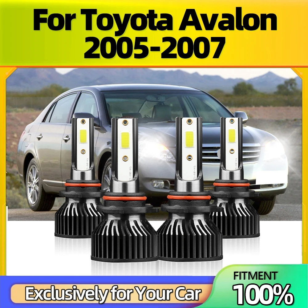 

Canbus 4x 9005 9006 Bulbs LED Headlight 6500K 25000LM 110W 12-24V Kit Car Conversion IP68 Waterproof For Toyota Avalon 2005-2007