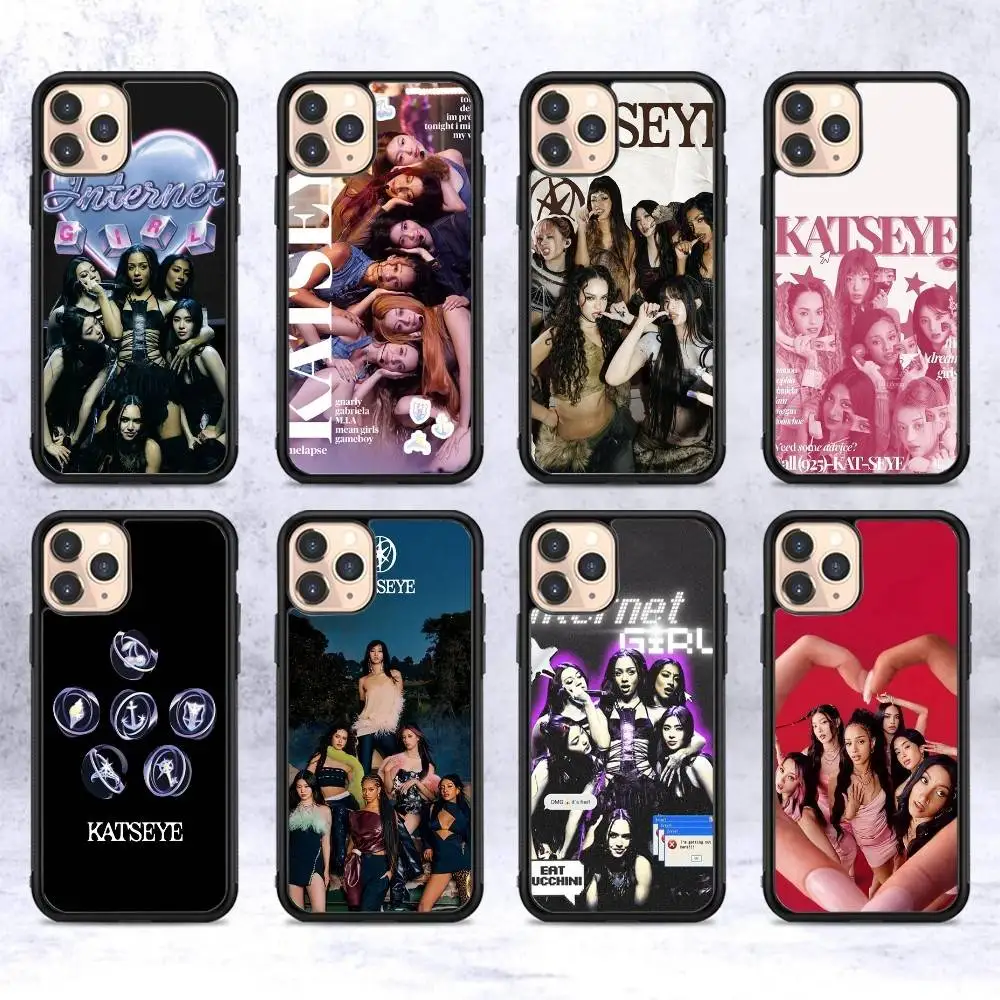 Katseye Global Pop Group Phone Case with Durable PC+TPU Back Cover